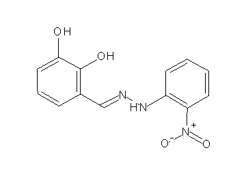 3-[2-(2-nitrophenyl)carbonohydrazonoyl]-1,2-benzenediol