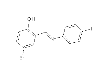 4-bromo-2-{[(4-iodophenyl)imino]methyl}phenol