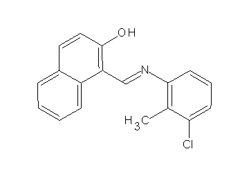 1-{[(3-chloro-2-methylphenyl)imino]methyl}-2-naphthol