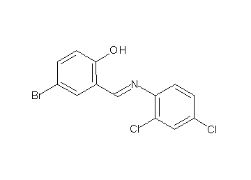 4-bromo-2-{[(2,4-dichlorophenyl)imino]methyl}phenol