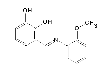 3-{[(2-methoxyphenyl)imino]methyl}-1,2-benzenediol