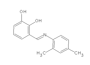 3-{[(2,4-dimethylphenyl)imino]methyl}-1,2-benzenediol