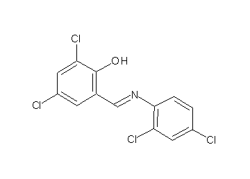 2,4-dichloro-6-{[(2,4-dichlorophenyl)imino]methyl}phenol