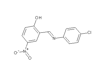 2-{[(4-chlorophenyl)imino]methyl}-4-nitrophenol