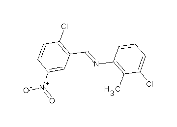 (3-chloro-2-methylphenyl)(2-chloro-5-nitrobenzylidene)amine