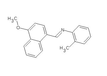 N-[(4-methoxy-1-naphthyl)methylene]-2-methylaniline