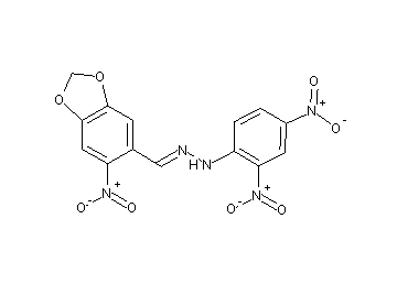 1-(2,4-dinitrophenyl)-2-[(6-nitro-1,3-benzodioxol-5-yl)methylene]hydrazine
