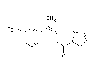 N'-[1-(3-aminophenyl)ethylidene]-2-thiophenecarbohydrazide