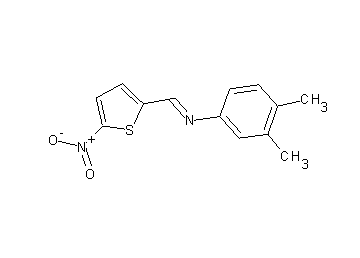 (3,4-dimethylphenyl)[(5-nitro-2-thienyl)methylene]amine