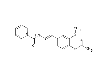 4-(2-benzoylcarbonohydrazonoyl)-2-methoxyphenyl acetate