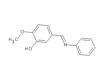 2-methoxy-5-[(phenylimino)methyl]phenol
