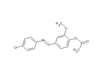 4-{[(4-chlorophenyl)imino]methyl}-2-methoxyphenyl acetate