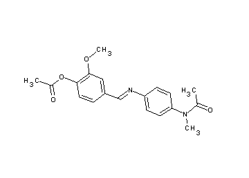 4-[({4-[acetyl(methyl)amino]phenyl}imino)methyl]-2-methoxyphenyl acetate
