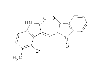 2-[(4-bromo-5-methyl-2-oxo-1,2-dihydro-3H-indol-3-ylidene)amino]-1H-isoindole-1,3(2H)-dione