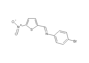 (4-bromophenyl)[(5-nitro-2-thienyl)methylene]amine