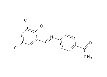 1-{4-[(3,5-dichloro-2-hydroxybenzylidene)amino]phenyl}ethanone - Click Image to Close