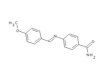 4-[(4-methoxybenzylidene)amino]benzamide