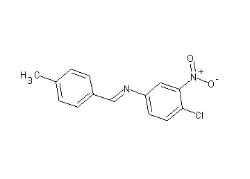(4-chloro-3-nitrophenyl)(4-methylbenzylidene)amine (4-chloro-3-nitrophenyl)(4-methylbenzylidene)amine