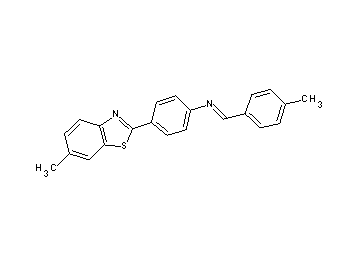 4-(6-methyl-1,3-benzothiazol-2-yl)-N-(4-methylbenzylidene)aniline