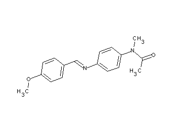 N-{4-[(4-methoxybenzylidene)amino]phenyl}-N-methylacetamide