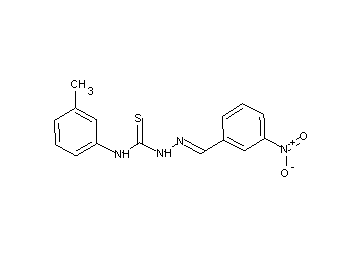 3-nitrobenzaldehyde N-(3-methylphenyl)thiosemicarbazone