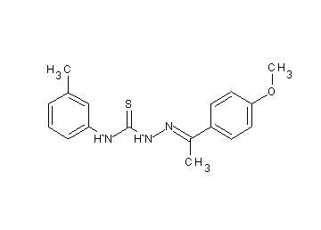 1-(4-methoxyphenyl)ethanone N-(3-methylphenyl)thiosemicarbazone