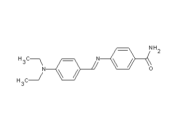 4-{[4-(diethylamino)benzylidene]amino}benzamide