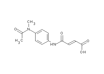 4-({4-[acetyl(methyl)amino]phenyl}amino)-4-oxo-2-butenoic acid
