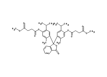 4,4'-dimethyl 2,2'-[(3-oxo-1,3-dihydro-2-benzofuran-1,1-diyl)bis(2-isopropyl-5-methyl-4,1-phenylene)] disuccinate