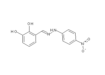 3-[2-(4-nitrophenyl)carbonohydrazonoyl]-1,2-benzenediol