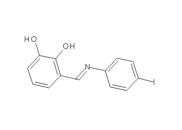 3-{[(4-iodophenyl)imino]methyl}-1,2-benzenediol - Click Image to Close