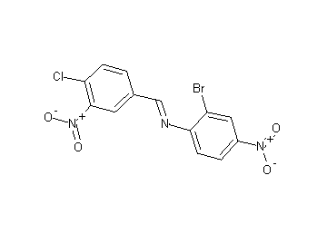 (2-bromo-4-nitrophenyl)(4-chloro-3-nitrobenzylidene)amine