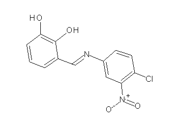 3-{[(4-chloro-3-nitrophenyl)imino]methyl}-1,2-benzenediol