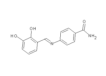 4-[(2,3-dihydroxybenzylidene)amino]benzamide