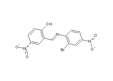 2-{[(2-bromo-4-nitrophenyl)imino]methyl}-4-nitrophenol