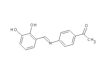 1-{4-[(2,3-dihydroxybenzylidene)amino]phenyl}ethanone