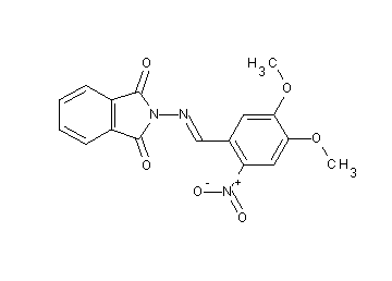 2-[(4,5-dimethoxy-2-nitrobenzylidene)amino]-1H-isoindole-1,3(2H)-dione