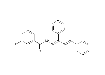 N'-(1,3-diphenyl-2-propen-1-ylidene)-3-iodobenzohydrazide