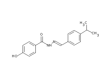 4-hydroxy-N'-(4-isopropylbenzylidene)benzohydrazide