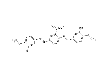 3,3'-[(2-nitro-1,4-phenylene)bis(nitrilomethylylidene)]bis(6-methoxyphenol)