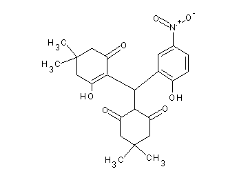 2-[(2-hydroxy-4,4-dimethyl-6-oxo-1-cyclohexen-1-yl)(2-hydroxy-5-nitrophenyl)methyl]-5,5-dimethyl-1,3-cyclohexanedione
