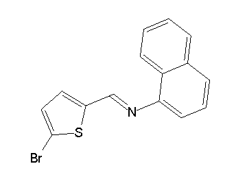 N-[(5-bromo-2-thienyl)methylene]-1-naphthalenamine