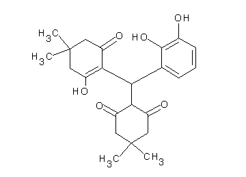 2-[(2,3-dihydroxyphenyl)(2-hydroxy-4,4-dimethyl-6-oxo-1-cyclohexen-1-yl)methyl]-5,5-dimethyl-1,3-cyclohexanedione