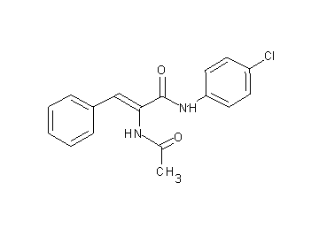 2-(acetylamino)-N-(4-chlorophenyl)-3-phenylacrylamide