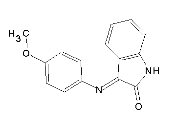 3-[(4-methoxyphenyl)imino]-1,3-dihydro-2H-indol-2-one