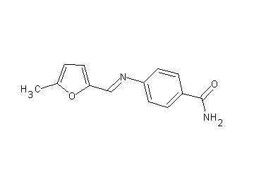 4-{[(5-methyl-2-furyl)methylene]amino}benzamide