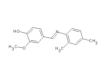 4-{[(2,4-dimethylphenyl)imino]methyl}-2-methoxyphenol