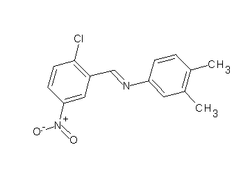 N-(2-chloro-5-nitrobenzylidene)-3,4-dimethylaniline