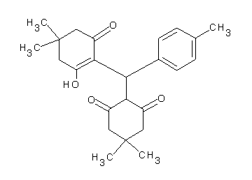 2-[(2-hydroxy-4,4-dimethyl-6-oxo-1-cyclohexen-1-yl)(4-methylphenyl)methyl]-5,5-dimethyl-1,3-cyclohexanedione