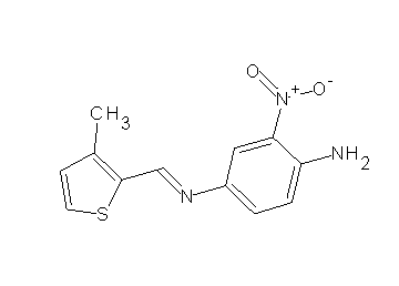 N4-[(3-methyl-2-thienyl)methylene]-2-nitro-1,4-benzenediamine